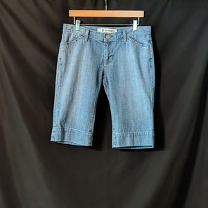Long jean shorts
